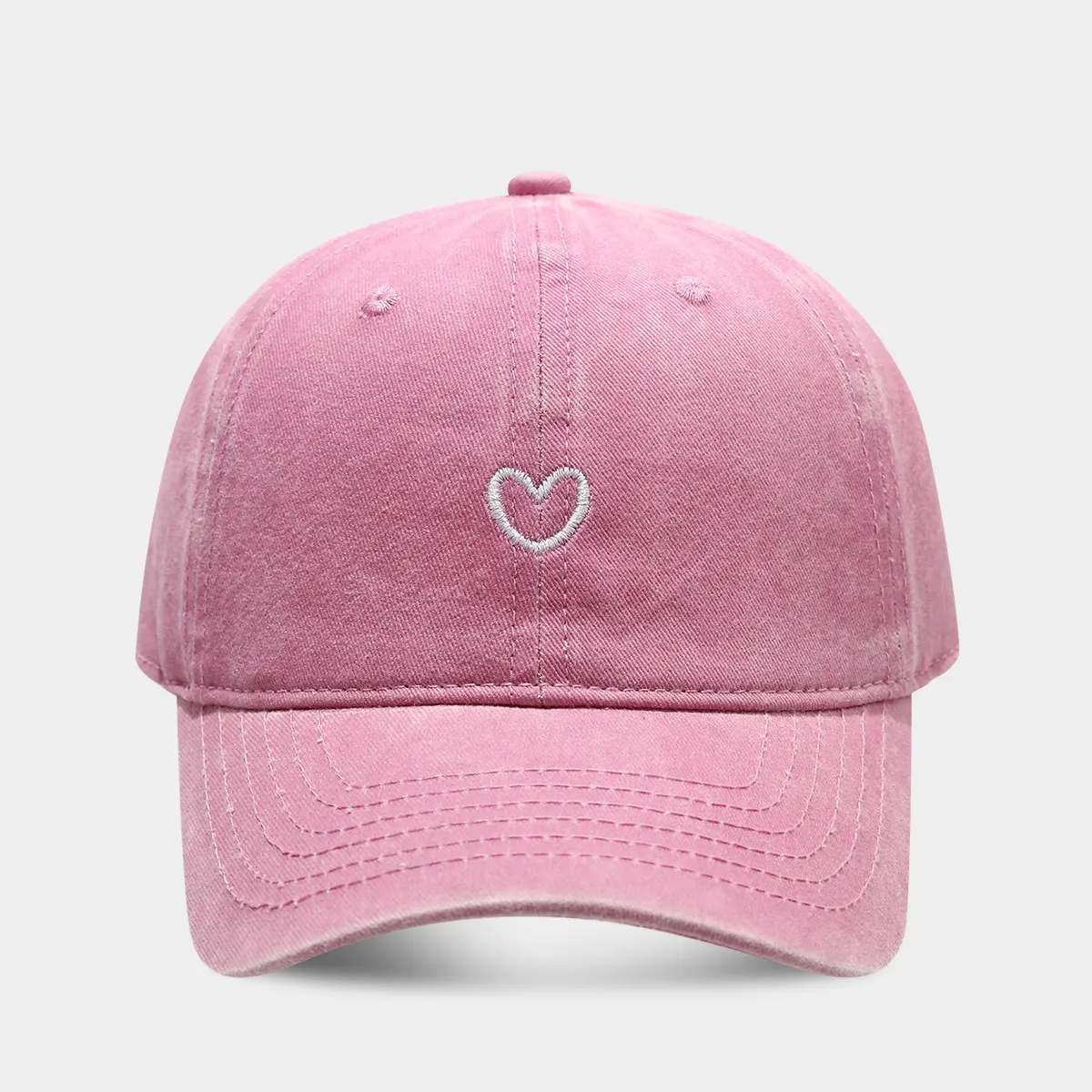 Embroidered Heart Baseball Cap