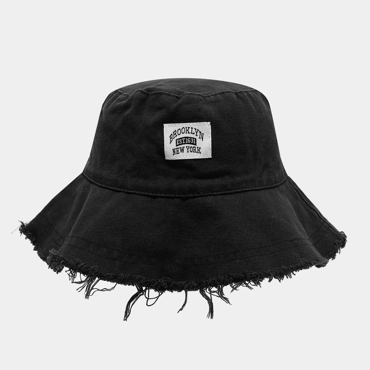 Frayed Hem Bucket Hat
