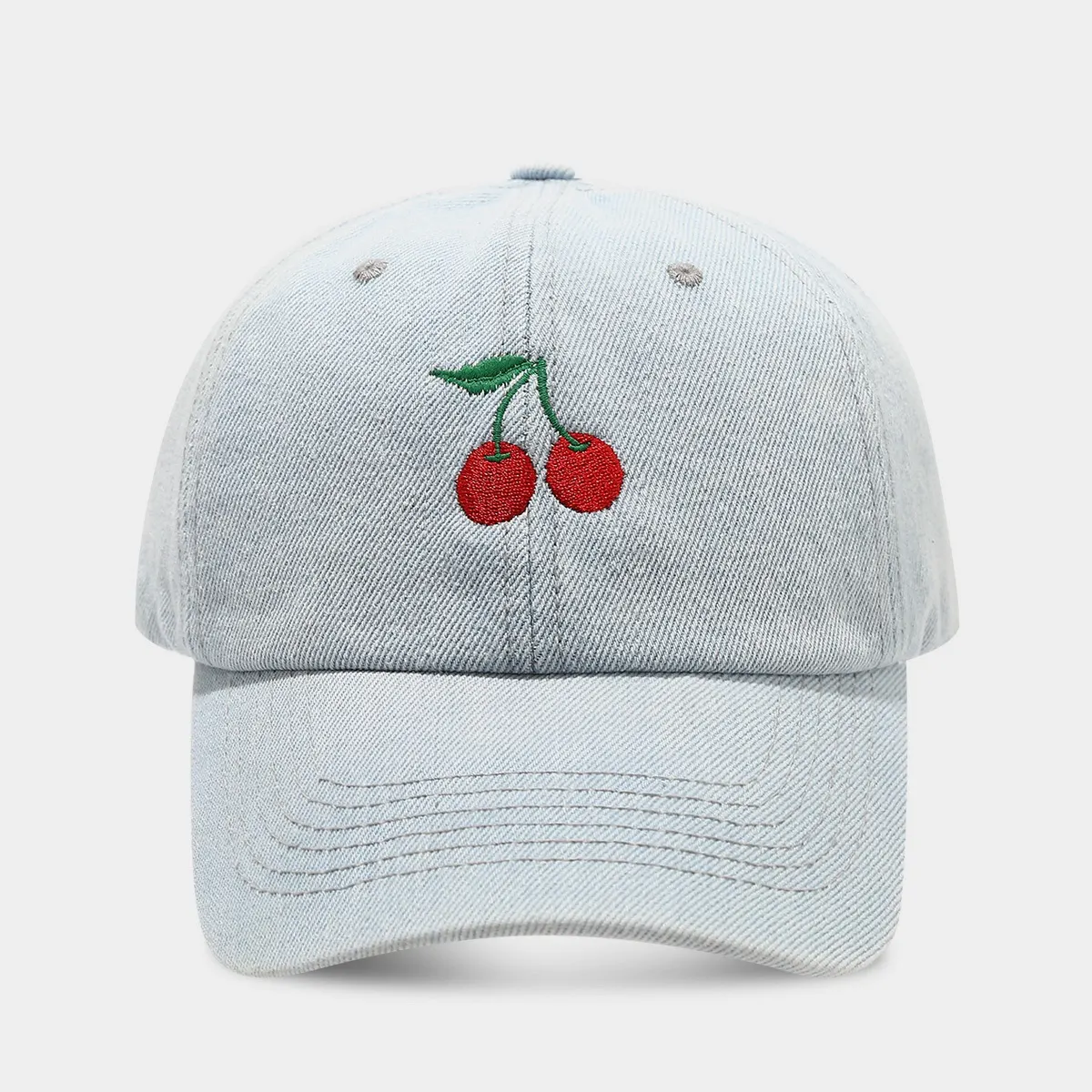 Cherry Embroidery Baseball Cap