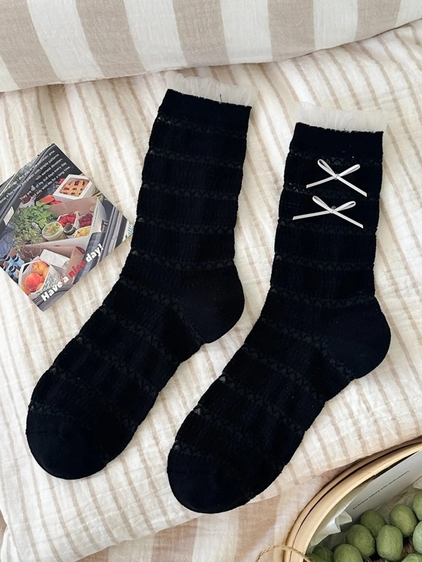 Ribbon Bows Socks